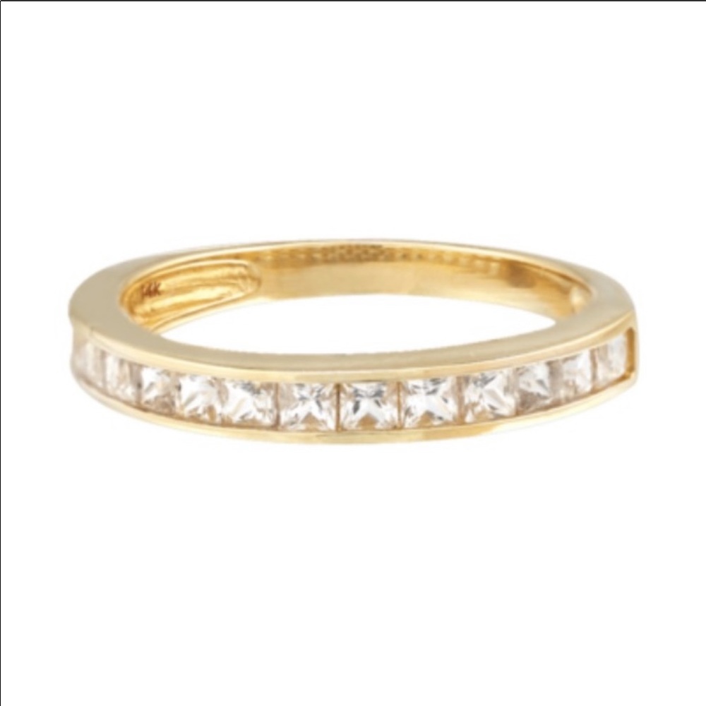Mejuri 14k Topaz Feature Ring